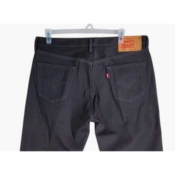 Levis 501 Jeans Men 38x32 Dk Brown ButtonFly Wide (39x29) 08/12 Deadstock NWOT - Picture 1 of 11